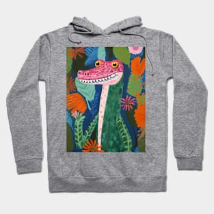 Crocodile and flowers Hoodie